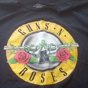 Black Guns N Roses Adult T Shirt Size 2Xl Rock N Roll Music 100% Cotton.  T1